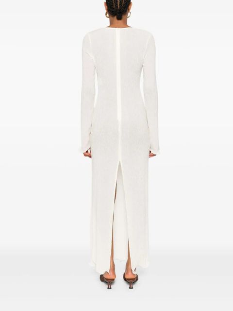 Magda Butrym floral-appliqué maxi dress - White