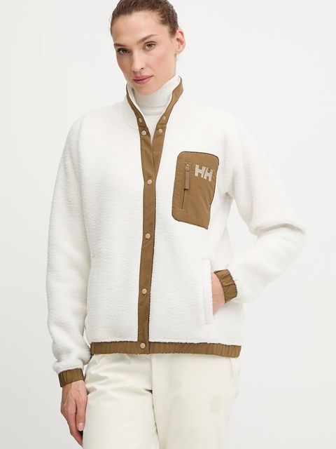 Helly Hansen bluza polarowa IMPERIAL damska kolor biały gładka 63372 - zdjęcie produktu nr 1