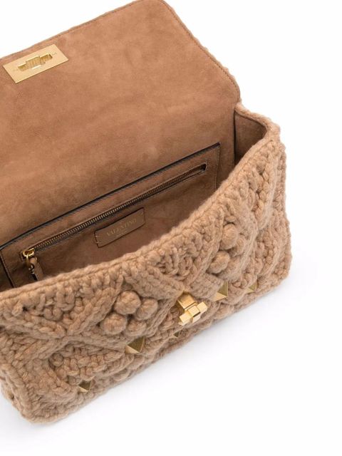 Valentino Garavani Rockstud-embellished tote bag - Brown