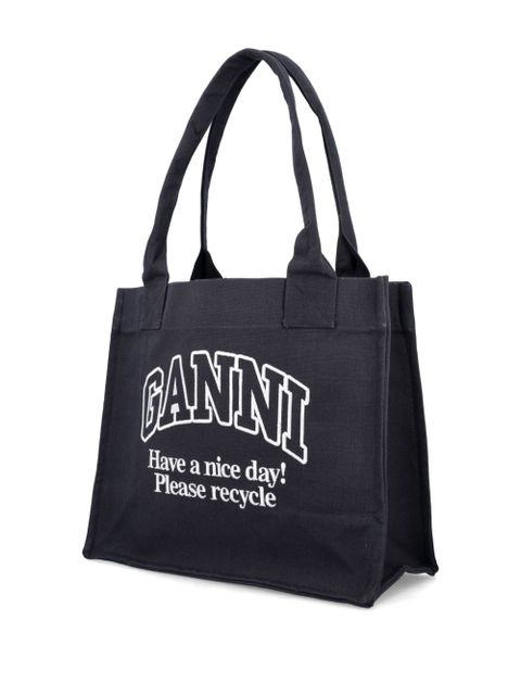GANNI Easy tote bag - Black