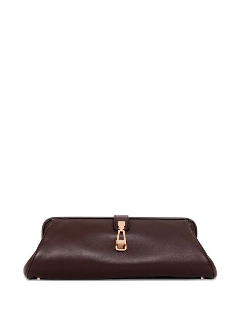 Gabriela Hearst Paola leather clutch - Red - zdjęcie produktu nr 1