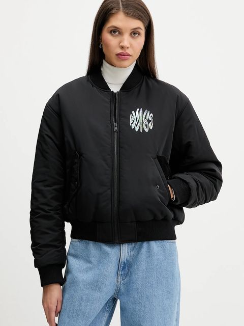 Hugo Blue kurtka bomber kolor czarny przejściowa oversize 50550702 - zdjęcie produktu nr 1