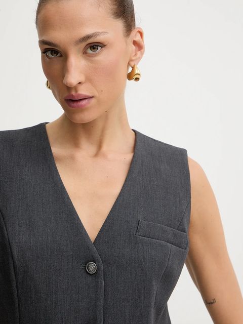 Guess kamizelka JOANDRA kolor szary jednorzędowa W5BH51 W2402