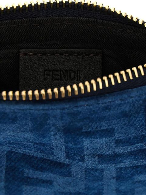 FENDI FF-motif logo-detail mini bag - Blue