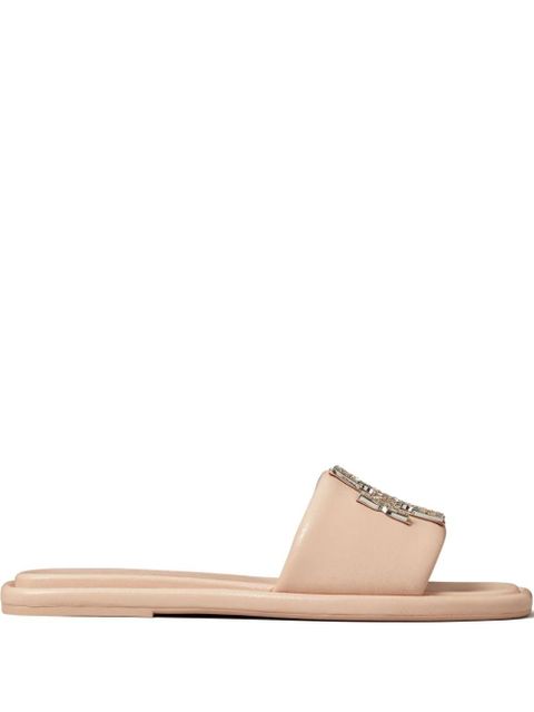 Tory Burch Double T Deco Sport slides - Pink - zdjęcie produktu nr 1