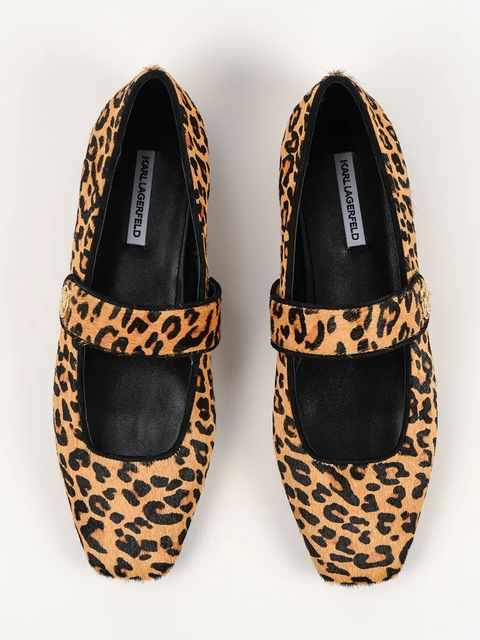 Karl Lagerfeld baleriny skórzane KONNIE kolor brązowy KL40183A - zdjęcie produktu nr 2