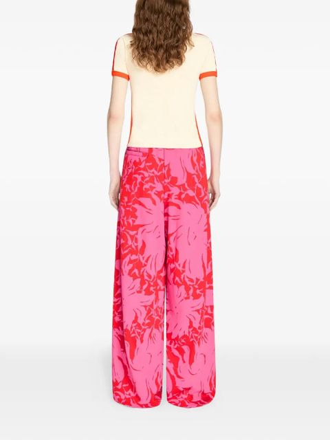 DRIES VAN NOTEN floral loose trousers - Pink