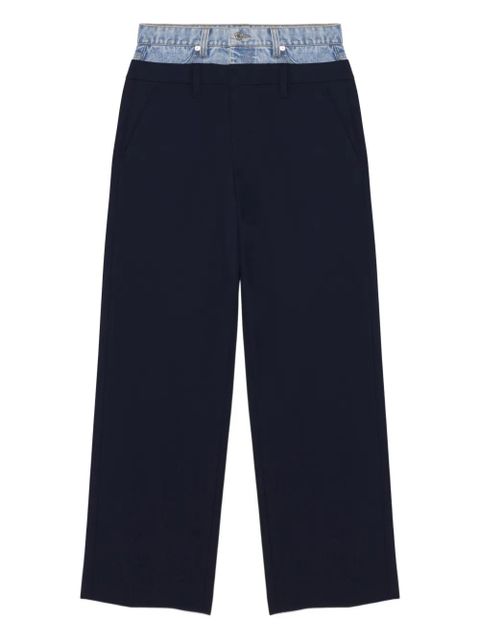 Simkhai Ophelia double-waistband trousers - Blue - zdjęcie produktu nr 1