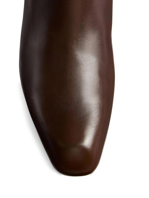 KHAITE Colt pull-tab boots - Brown