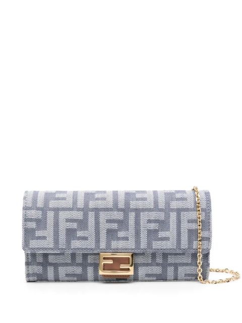 FENDI Baguette Continental clutch bag - Blue - zdjęcie produktu nr 1