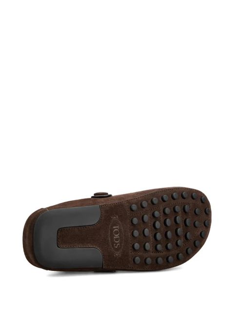 Tod's buckle-detail mules - Brown