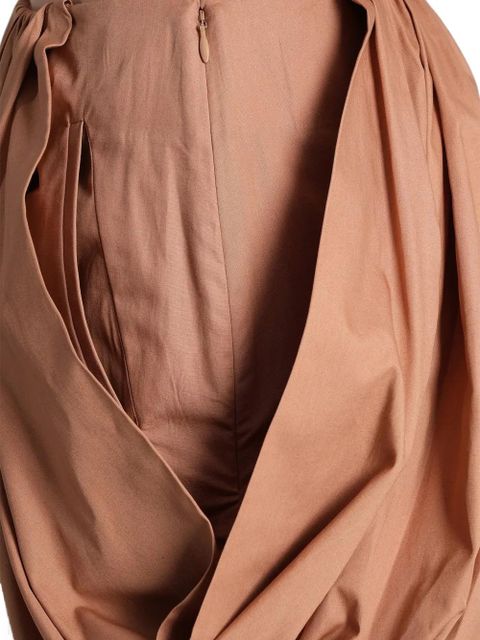 Chloé draped asymmetric mini skirt - Brown