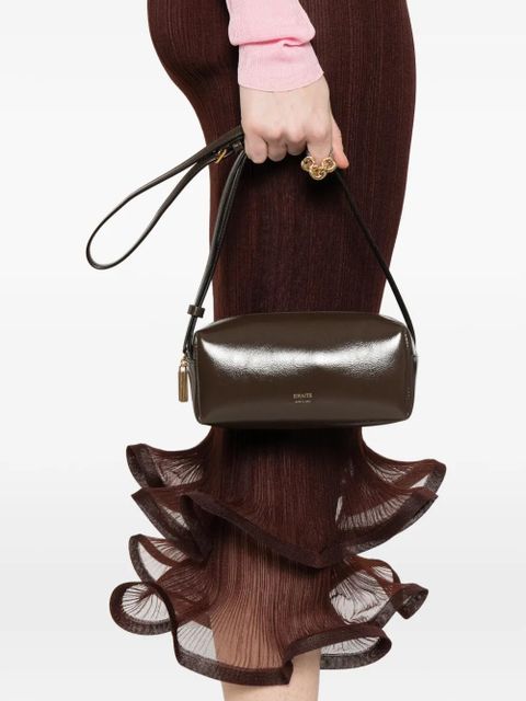 KHAITE logo-print zip mini bag - Brown - zdjęcie produktu nr 2