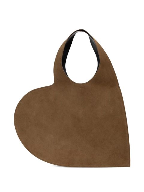 Coperni large Double Heart leather tote bag - Brown - zdjęcie produktu nr 1