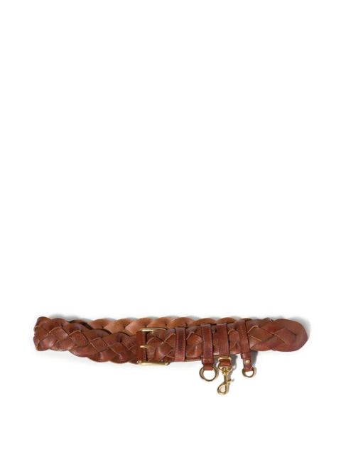 Miu Miu braided leather belt - Brown - zdjęcie produktu nr 1