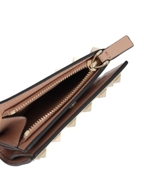 Valentino Garavani studded leather wallet - Gold