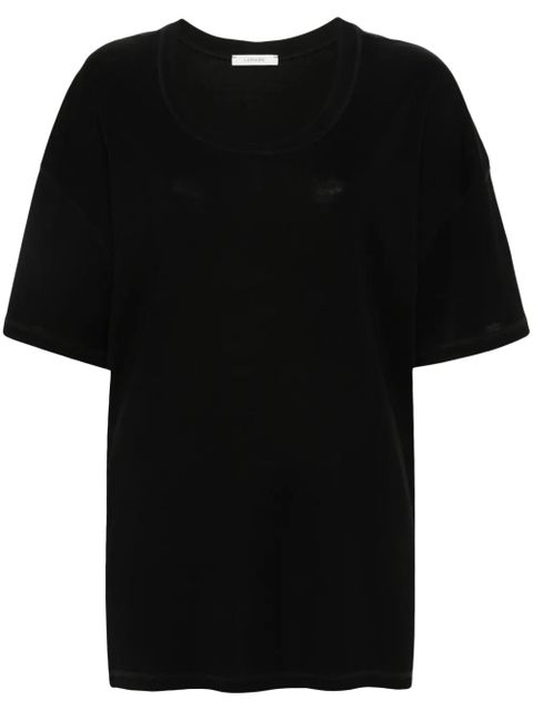 LEMAIRE drop-shoulder cotton T-shirt - Black - zdjęcie produktu nr 1