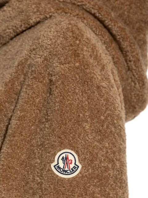 Moncler hooded teddy fleece jacket - Brown