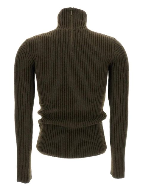 Max Mara ribbed turtleneck sweater - Green - zdjęcie produktu nr 2