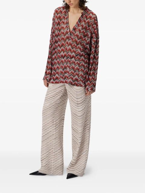 Missoni chevron-pattern knit top - Black - zdjęcie produktu nr 2