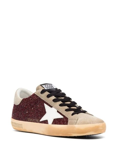 Golden Goose Super-Star glitter sneakers - Red