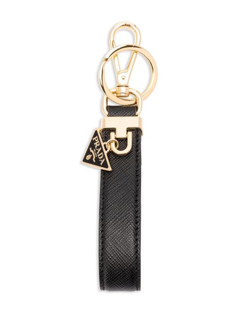 Prada leather key chain - Black