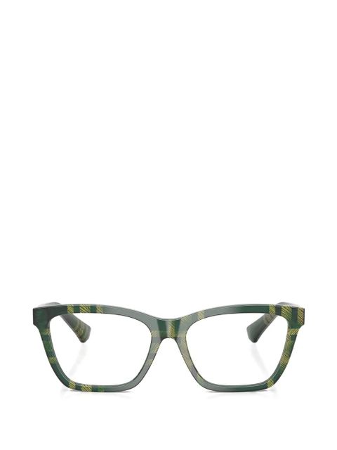 Burberry Eyewear square-frame glasses - Green - zdjęcie produktu nr 1
