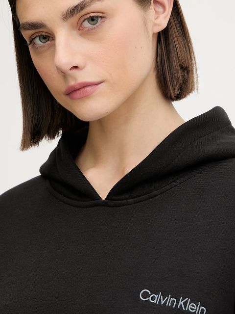 Calvin Klein Performance bluza damska kolor czarny z kapturem gładka LVGWF5W309 - zdjęcie produktu nr 2