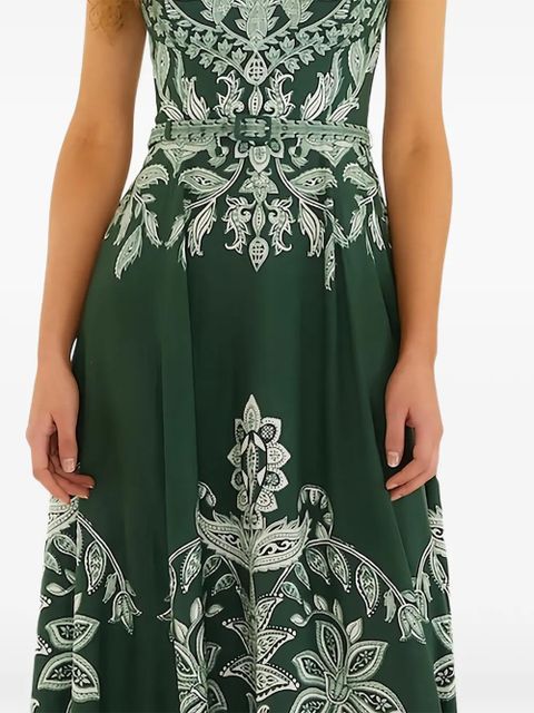 FARM Rio Miranda Buckles floral belted midi dress - Green - zdjęcie produktu nr 2