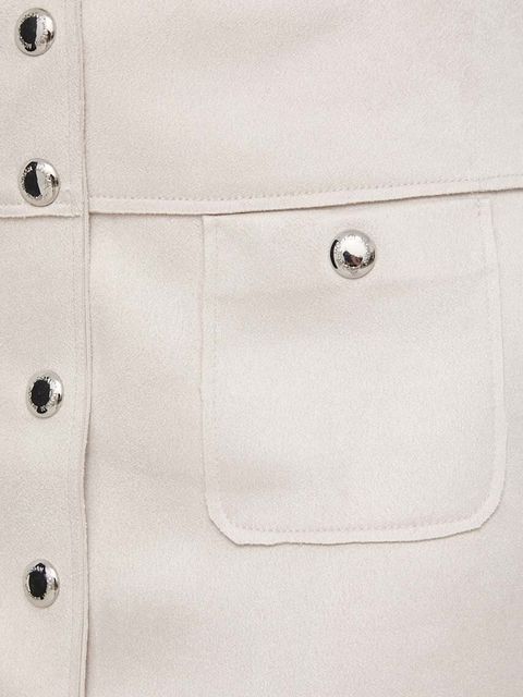 Morgan spódnica JGROOM kolor beżowy mini rozkloszowana