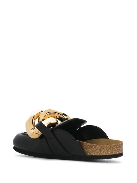 JW Anderson Chain loafer mules - Black