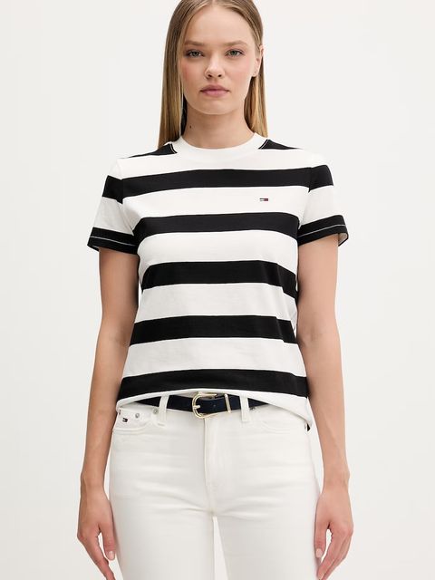 Tommy Jeans T-shirt damski bawełniany - zdjęcie produktu nr 1