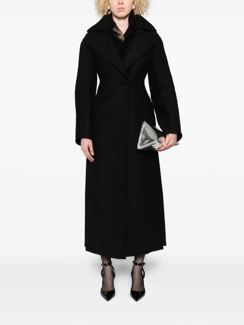 Blumarine single-breasted coat - Black - zdjęcie produktu nr 2
