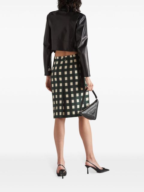 Prada leather biker jacket - Black - zdjęcie produktu nr 2