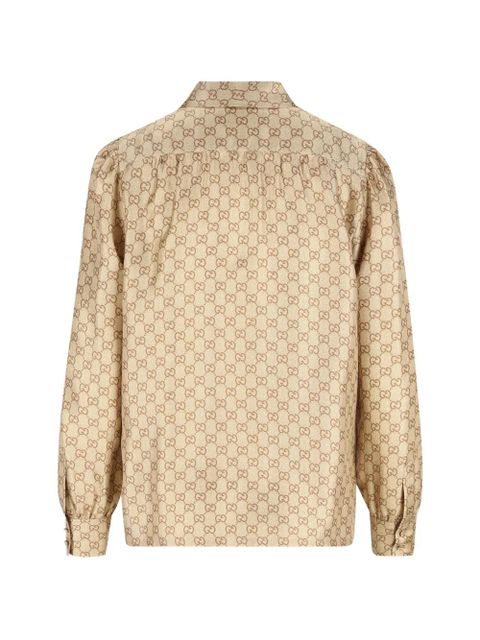 Gucci GG canvas shirt - Neutrals - zdjęcie produktu nr 2