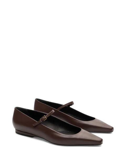 LouLou de Saison Alice pointed-toe ballet flats - Brown
