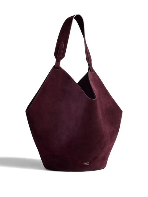 KHAITE Lotus medium leather tote bag - Red - zdjęcie produktu nr 1