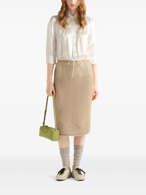 Prada mesh pencil skirt - Neutrals - zdjęcie produktu nr 2
