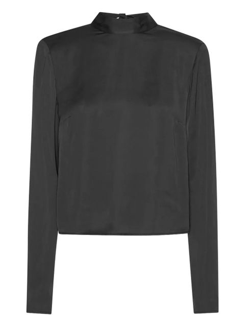 ROTATE BIRGER CHRISTENSEN draped-back top - Black - zdjęcie produktu nr 1