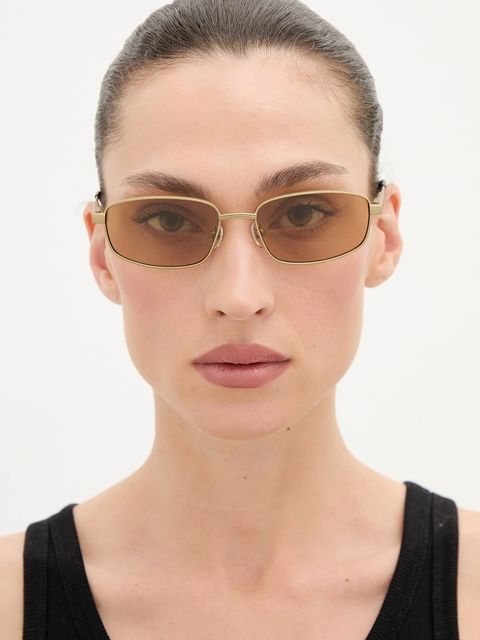 Jacquemus okulary przeciwsłoneczne SERA kolor złoty JAC121C1SUN