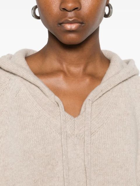 Weekend Max Mara hooded knitted sweater - Neutrals