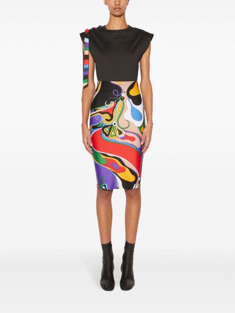 PUCCI Orchidee-print pencil skirt - Purple - zdjęcie produktu nr 2