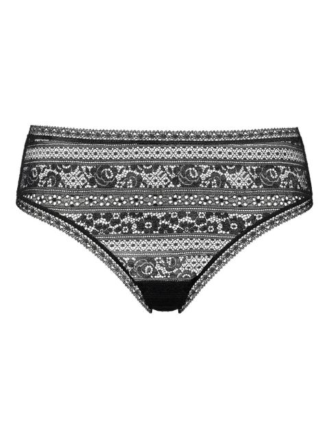 ERES Envolée lace-trimmed thong - Black - zdjęcie produktu nr 1