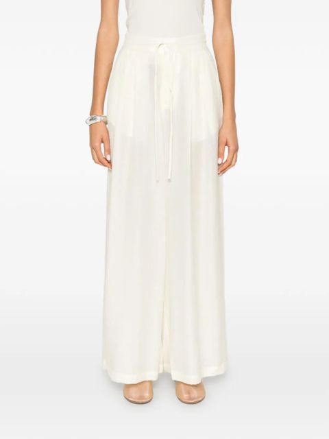 Eleh drawstring wide-leg trousers - Neutrals