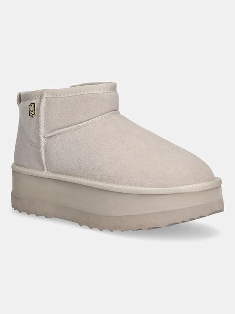 Liu Jo śniegowce zamszowe JANE 01 kolor beżowy SF5105PX00201127 - zdjęcie produktu nr 1