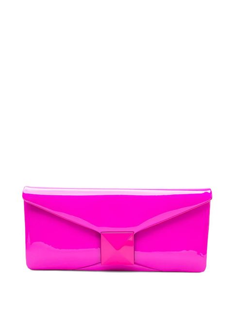 Valentino Garavani pyramid chain clutch bag - Pink - zdjęcie produktu nr 1