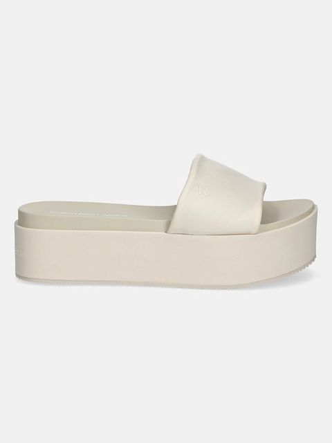 Calvin Klein Jeans klapki FLATFORM SANDAL SLIDE IN NYLON - zdjęcie produktu nr 1