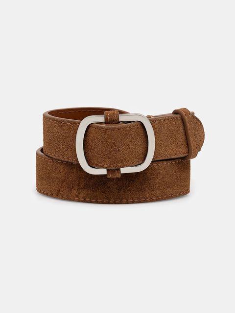 Answear.LAB pasek zamszowy damski kolor brązowy - zdjęcie produktu nr 1