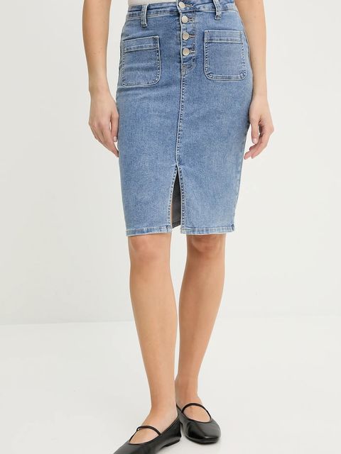 Answear.LAB spódnica jeansowa kolor niebieski mini ołówkowa - zdjęcie produktu nr 1