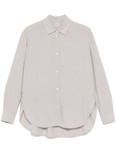 TOTEME mélange-effect shirt - Grey - zdjęcie produktu nr 1